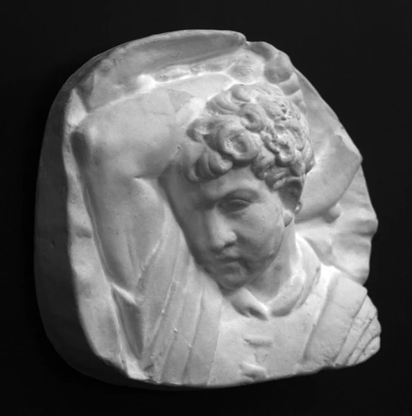 Head of Man with Uplifted Hammer from Trajan's Column - Item #751 - Image 2
