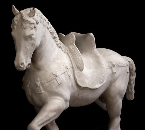 Horse of Colleoni Bartolomeo- Piazza Colleoni - Item #782 - Image 2