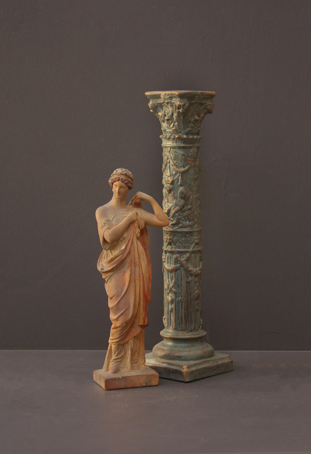 Tanagra Figurine Arranging Garments - Item #317 - Image 11