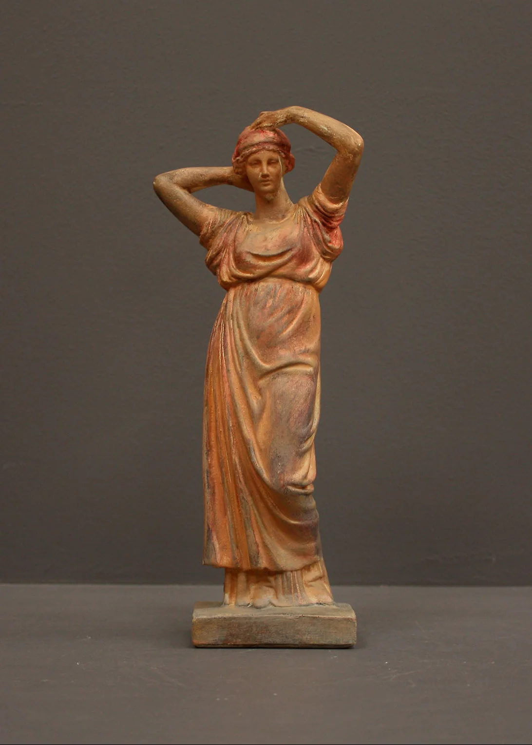 Tanagra Figurine Arranging Hair - Item #318 - Image 11