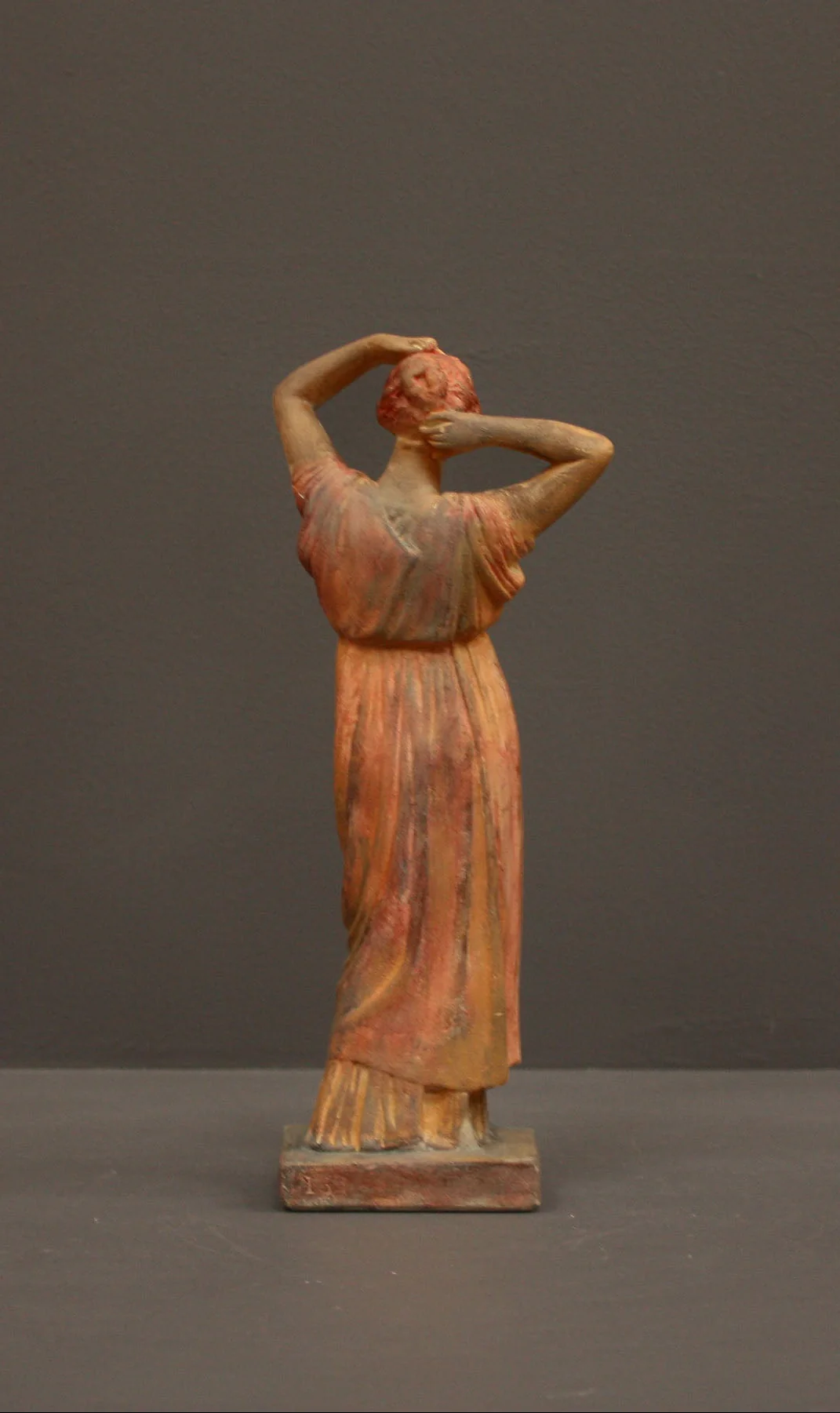 Tanagra Figurine Arranging Hair - Item #318 - Image 15