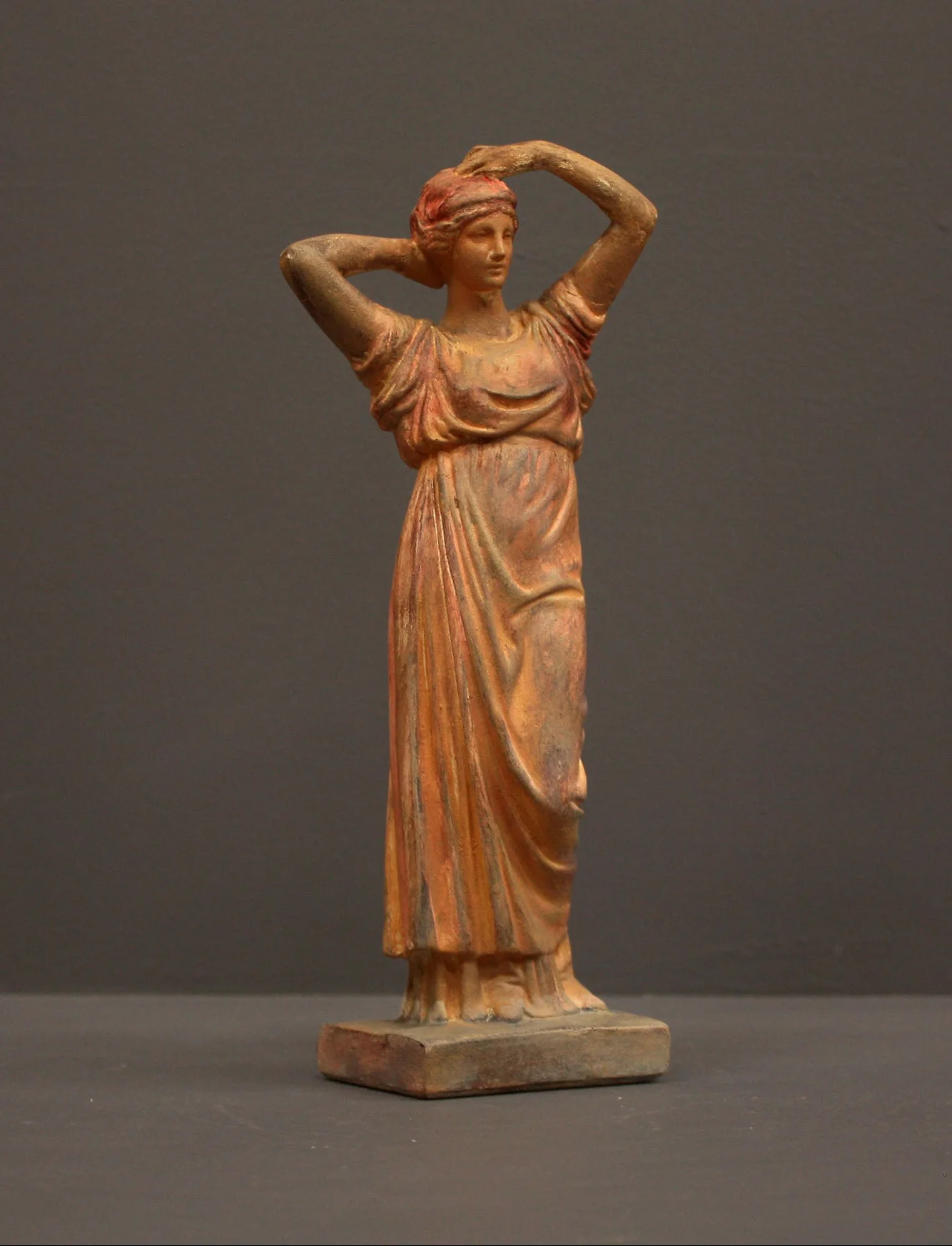 Tanagra Figurine Arranging Hair - Item #318 - Image 18