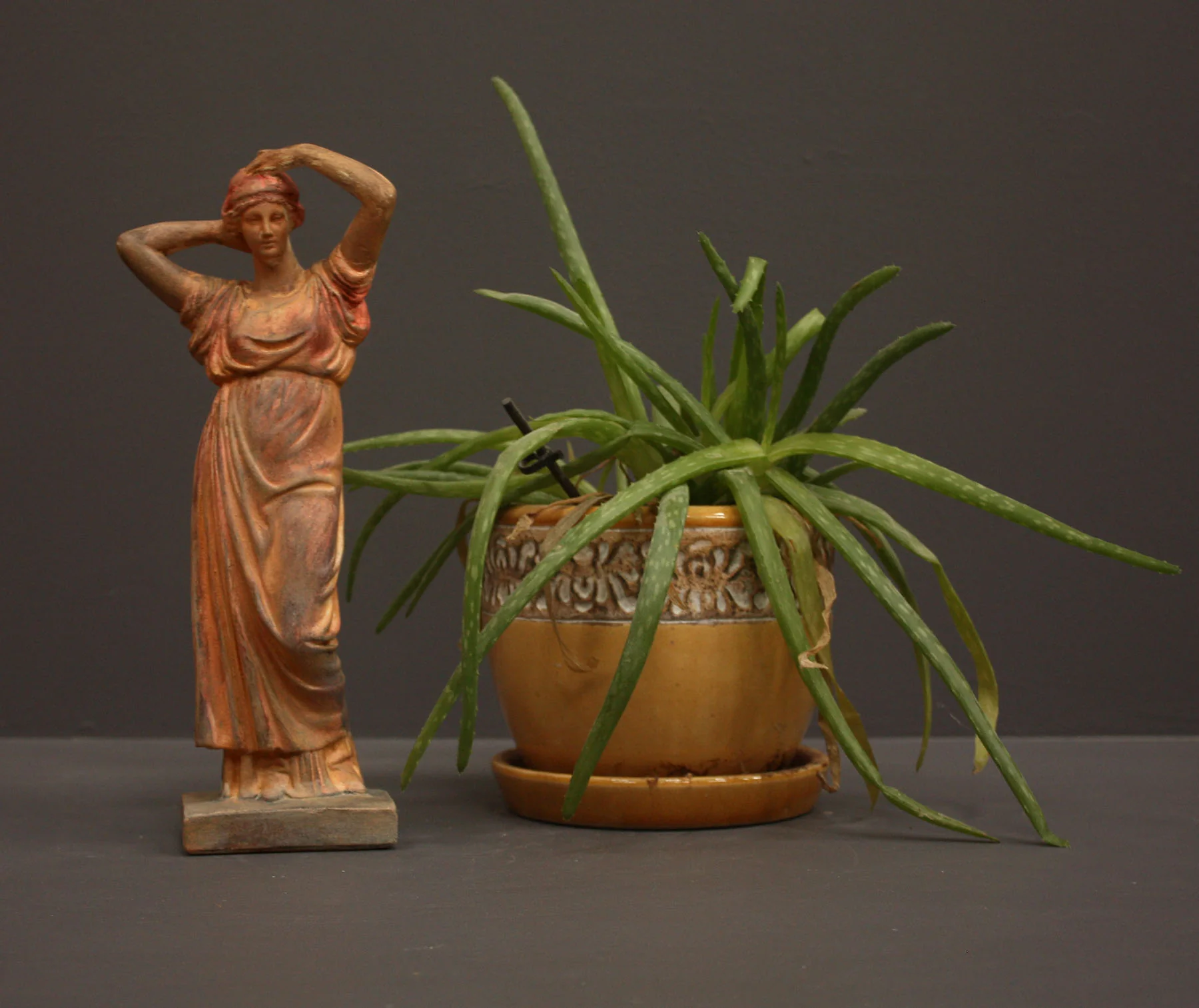 Tanagra Figurine Arranging Hair - Item #318 - Image 21