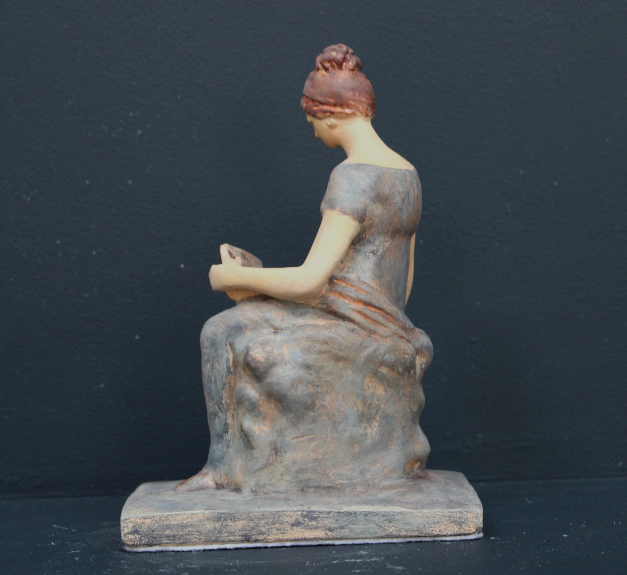 Tanagra Figurine with Book - Item #319 - Image 6