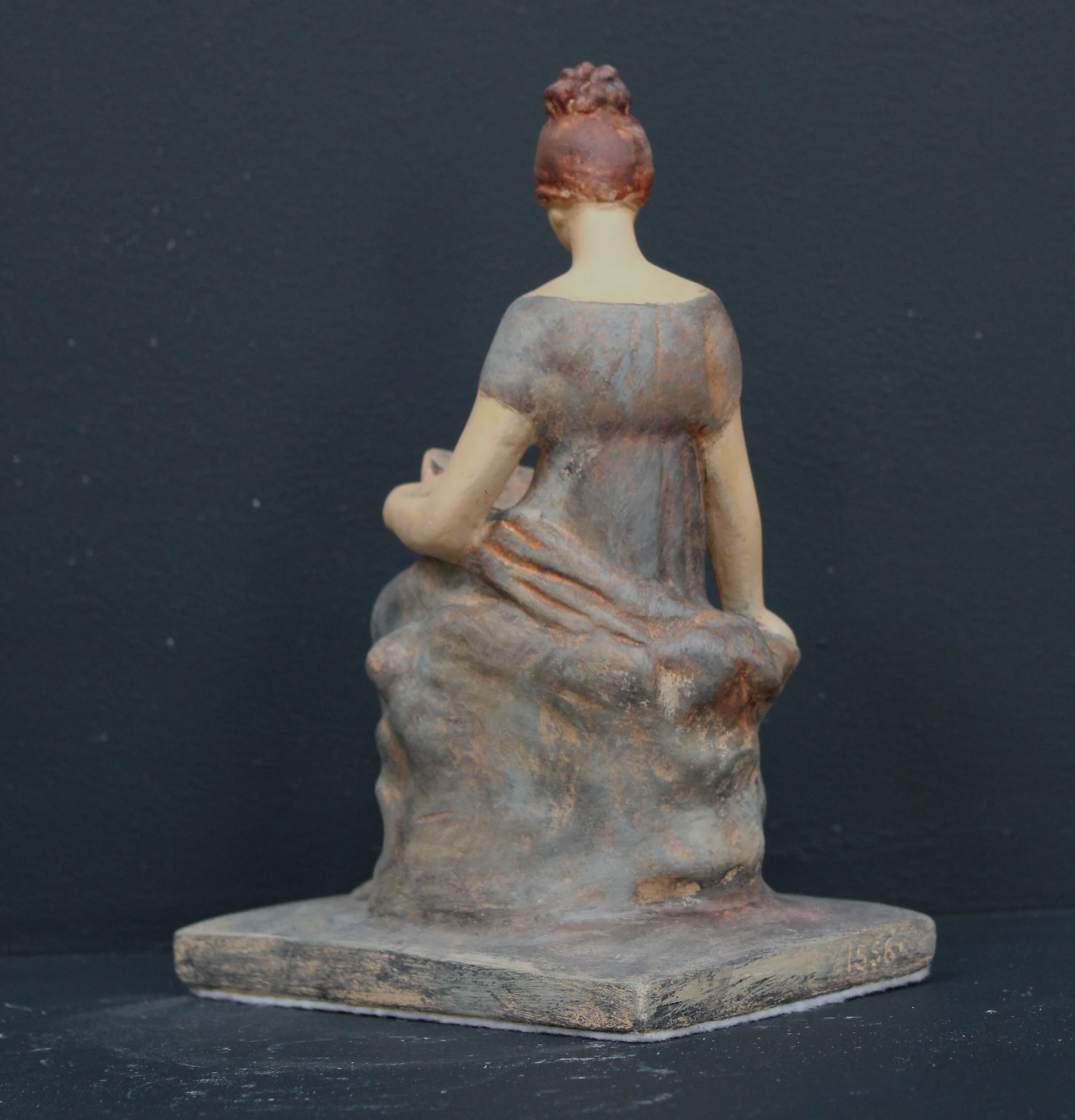 Tanagra Figurine with Book - Item #319 - Image 7