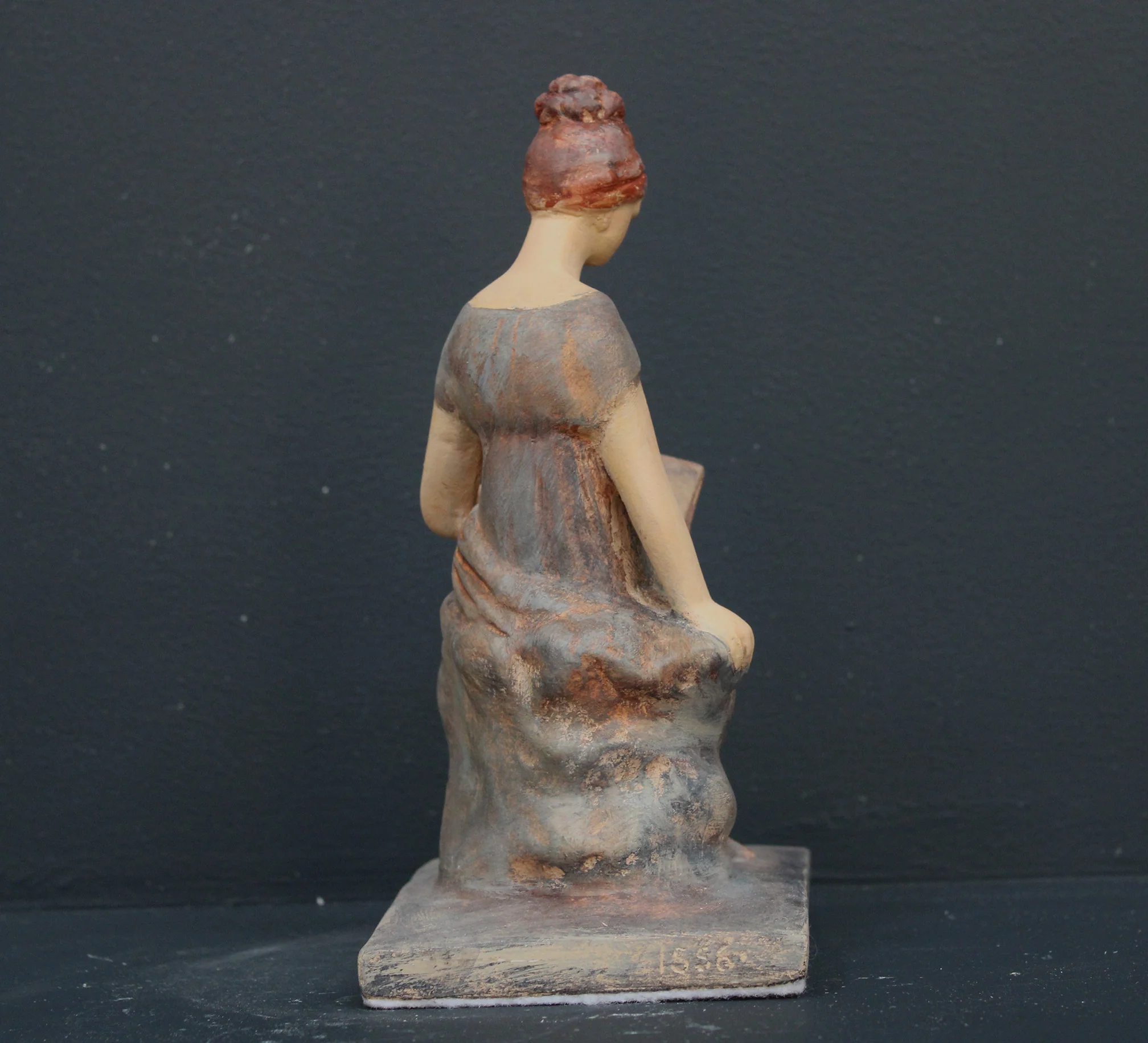 Tanagra Figurine with Book - Item #319 - Image 8