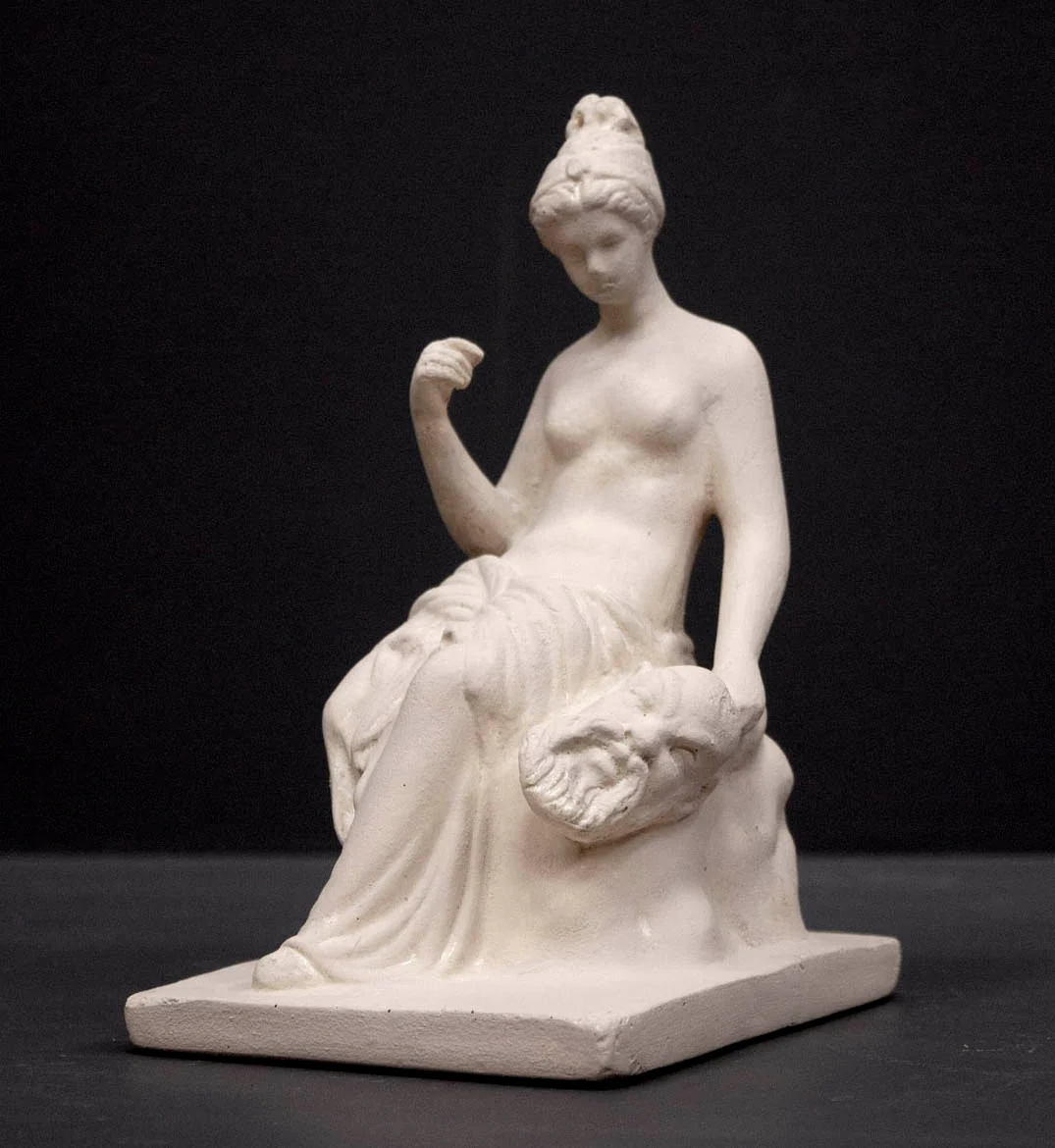 Tanagra Figurine with Mask - Item #396 - Image 4