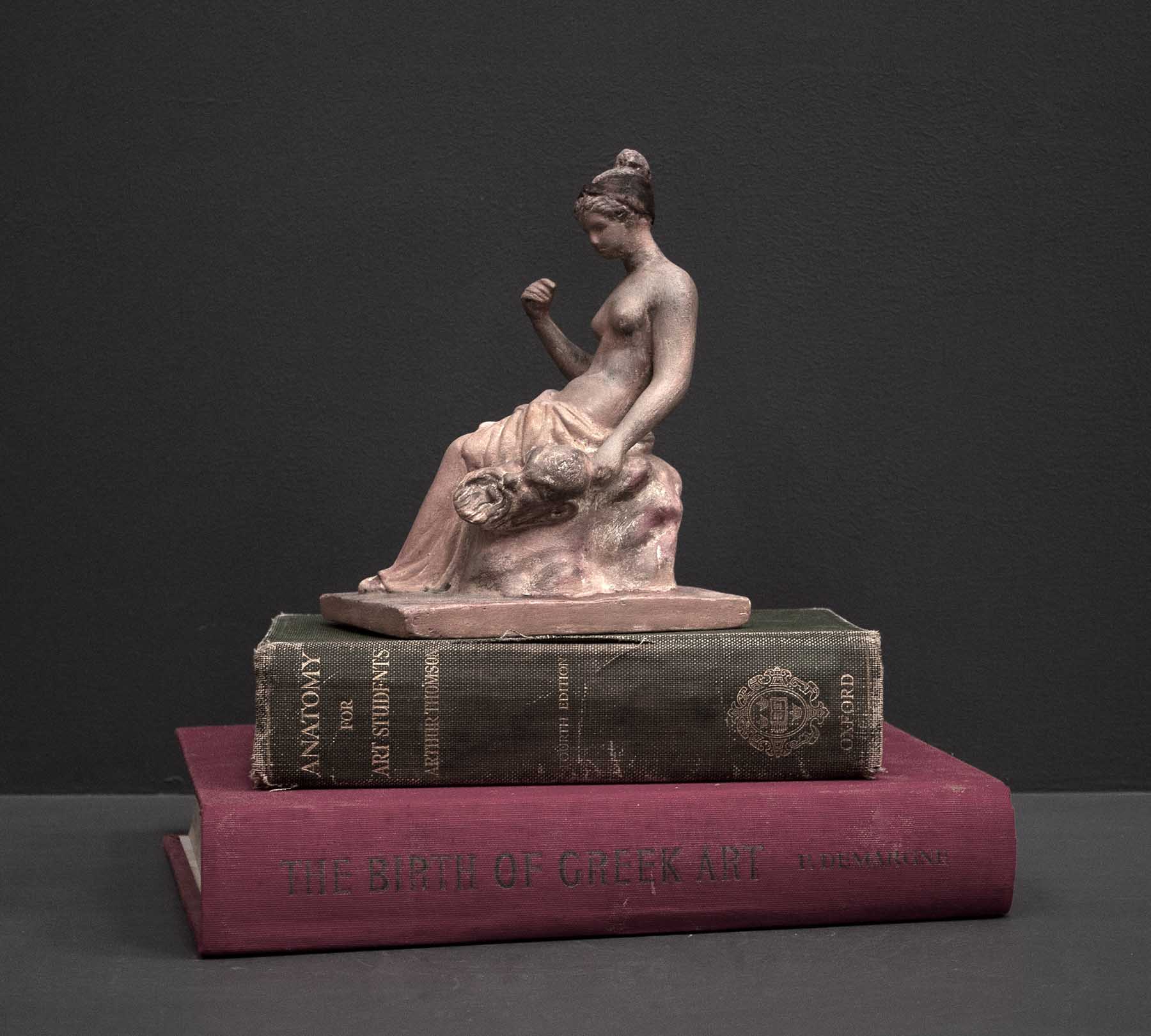 Tanagra Figurine with Mask - Item #396 - Image 7